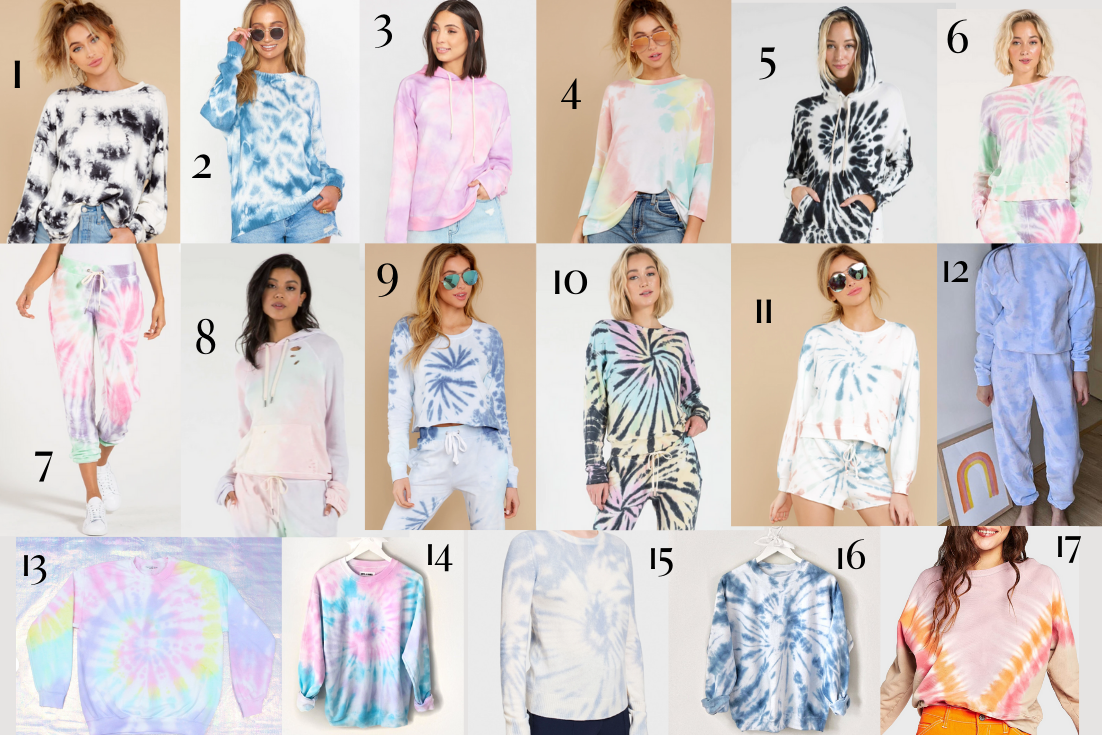 Best tie dye loungewear sales